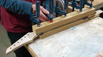 Making A V-Shaped Guitar Part 10 Making The Neck From Start To Finish