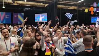 Marina Satti - ZARI 🇬🇷 (Press Center Final Performance Reaction) | Eurovisionfun