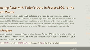 How to Select All Rows with Today