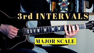 How to practice 3rd INTERVALS on the MAJOR SCALE