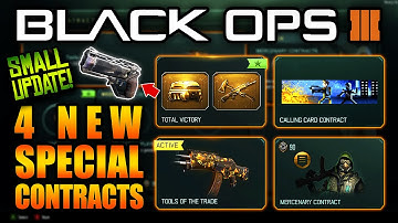 BLACK MARKET UPDATE - 3 NEW SPECIAL CONTRACTS in BO3 (Camo, Calling Cards, Blackjack, Weapon Bribe)!