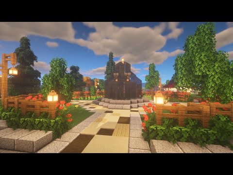 【マイクラ】超簡単！シンプルな噴水がおしゃれになる。マインクラフト建築