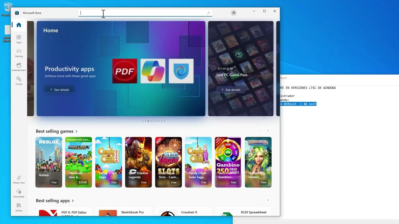 Como Habilitar La Tienda de Windows (Windows Store) para Windows 10 LTSC