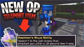 this *new* OP TELEPORT ITEM lets you escape ALL TRAPS *INSANE* | Minecraft HCF