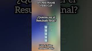 DIY PINS FRAME VIDEO CLIP #shorts #diy #pins #frame #yqhh
