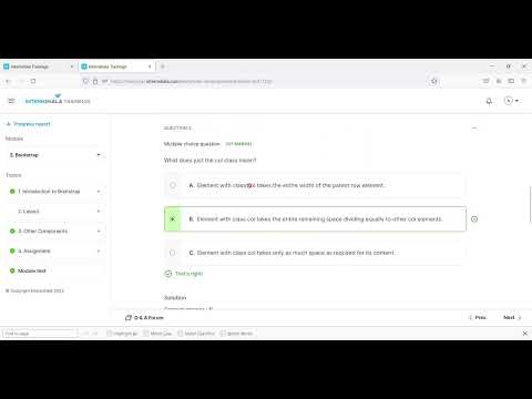 Module 3 test Bootstrap Answers