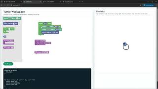 Generating JavaScript code for Blockly Turtle Language