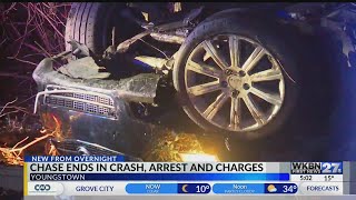 Police chase leads to rollover crash in Youngstown
