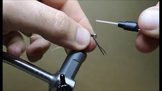 Montage Pêche Mouche 133 Jig Coq Noir Rouge