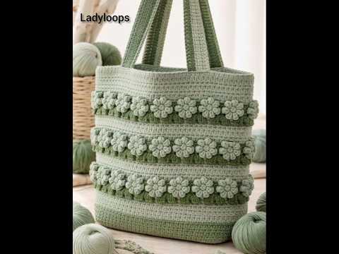 New Design Crochet Tote Bags Ladyloops Crochetbag Bag 