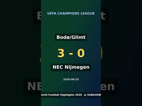 😱 BRUTAL Nobody expected Bodø/Glimt vs NEC Nijmegen to end 3-0 #Shorts