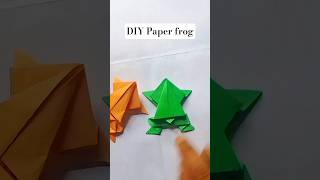 DIY Origami Fun Frog game making for kids  #diy #youtubeshorts #activity#cute #frog #toys #shorts