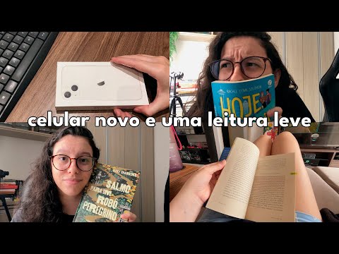 comprei um iPhone 13, recebidos de editoras e leituras recentes | vlog