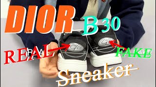 [DIOR B30] SNEAKERS FAKE AND REAL Comparison & Review  SNEAKER  Watch this before you purchase!!!