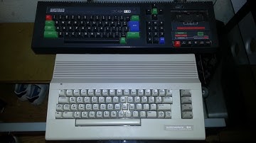 Amstrad CPC 464 & Commodore 64 Head To Head Loading Arcade Flight Simulator