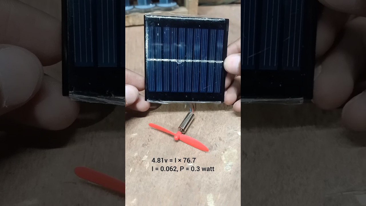 Solar Panel test 6 volt 100mA. 