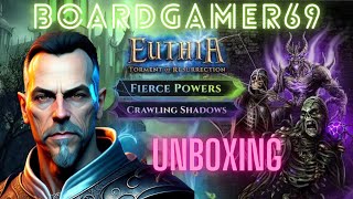 Euthia : torment of resurrection - Unboxing Extensions Fierce Powers & Crawling Shadows