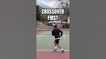 Crossover First, Always (Stop Shuffling!) #shorts #tennis #fyp