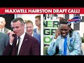 Maxwell Hairston Draft Call with Bills 🎉