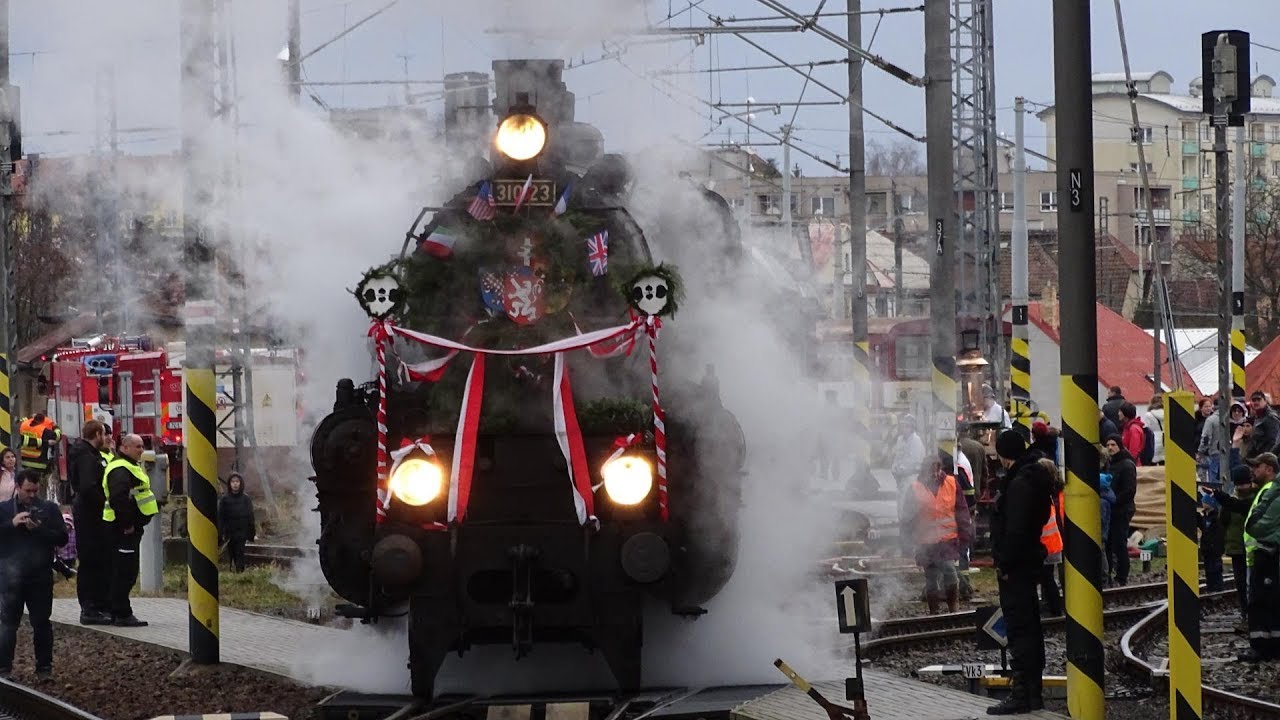 Parní vlak 310.23 Hrboun a T. G. Masaryk