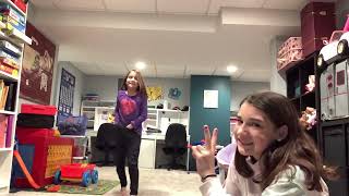 Sister Vs Sister Challenge-Violet Vs Ruthstick Itgymnastics Gamegymnastics Squad Remix