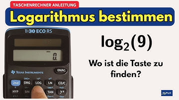 Log2 (9) on the TI-30 ECO RS – Calculate logarithms quickly with the LOG key