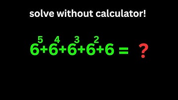 No "Calculator" Allowed| Math Olympiad Questions|