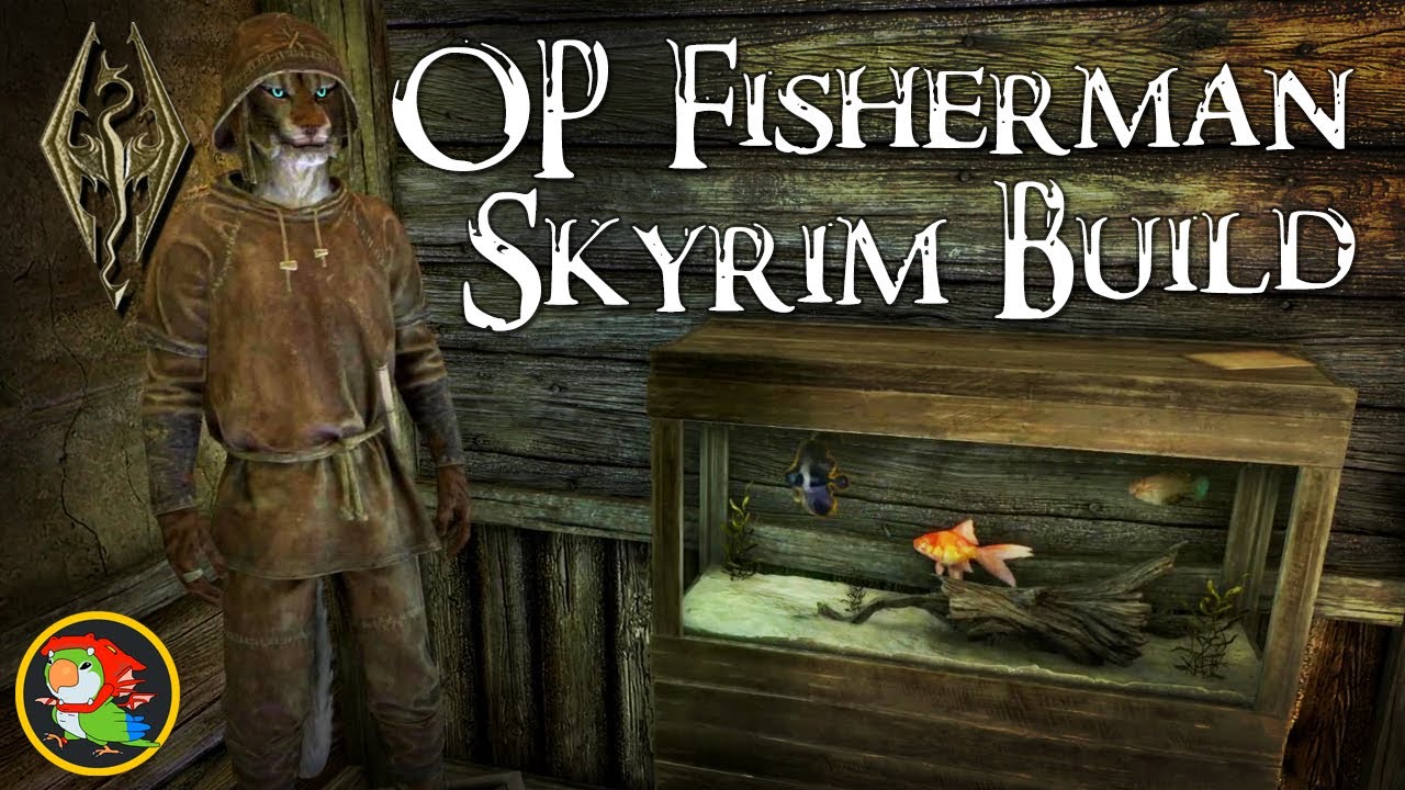 How to boss SKYRIM with a FISHING ROD | Skyrim Fisherman Build - YouTube