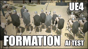 Battle formation. UE4 AI Test.