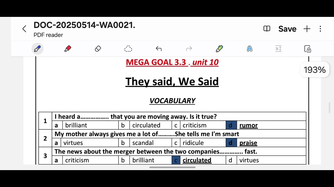 The Final Revision Mega Goal 3. - YouTube