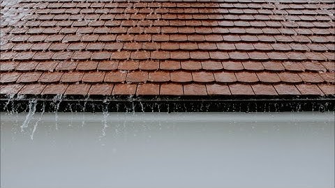 Why is water leaking from behind guttering