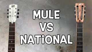 Mule VS National Resonator Comparison (both single cone but different f hole/grill style)