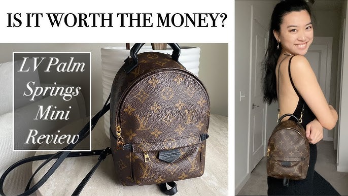 REAL VS FAKE Louis Vuitton Palm Springs Mini Backpack Comparison