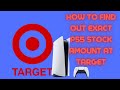 PS5 EXACT LAUNCH STOCK AT TARGET CONFIRMED!!!