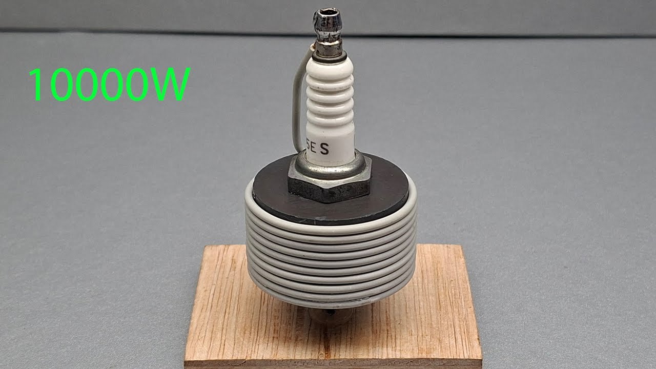 You can build a free 10000w energy generator at home with pvc copper wire use spark plug