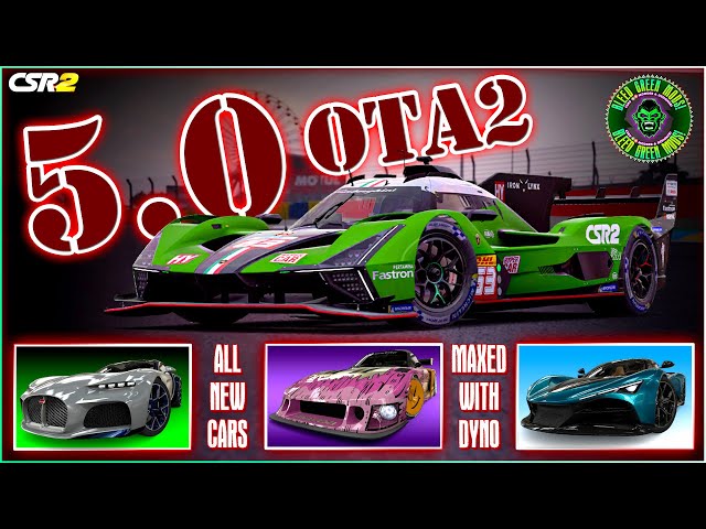 CSR2 UPDATE 5.0 OTA2 | All New Cars Maxed with Dyno! - YouTube