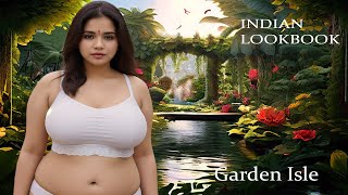 4K AI ART Indian Lookbook Beauty Model - Garden Isle💎