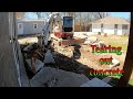 Tearing Out A Concrete Patio And Grading A Driveway And Yard