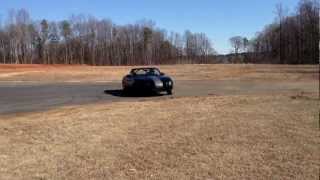 First Time Drifting Open Diff Boosted Miata