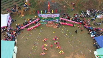 Lễ hội xuống đồng Phú Nhuận,Bảo Thắng,Lào Cai. Qua góc quay flycam.