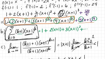 MATH 2205 Secion 11.3 Taylor Series