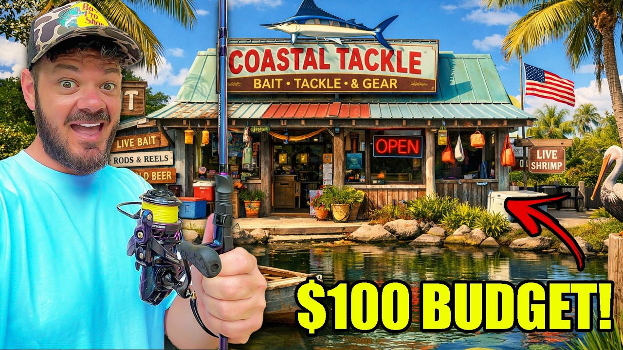 $100 Local Tackle Shop Fishing Gear Challenge (BIG FISH)