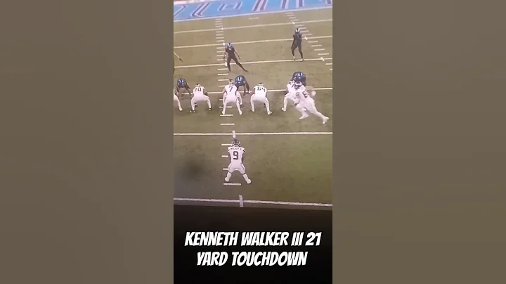 Kenneth Walker lll 21 Yard Touchdown! 💯😤 @Seahawks #algblazer #seahawks #nfl #shorts