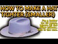 How to make a hat smaller  tighter this is the correct way its easy