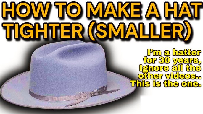 How to Tighten A Hat - Make A Hat Smaller - The Correct Way to Size Down a  Hat 