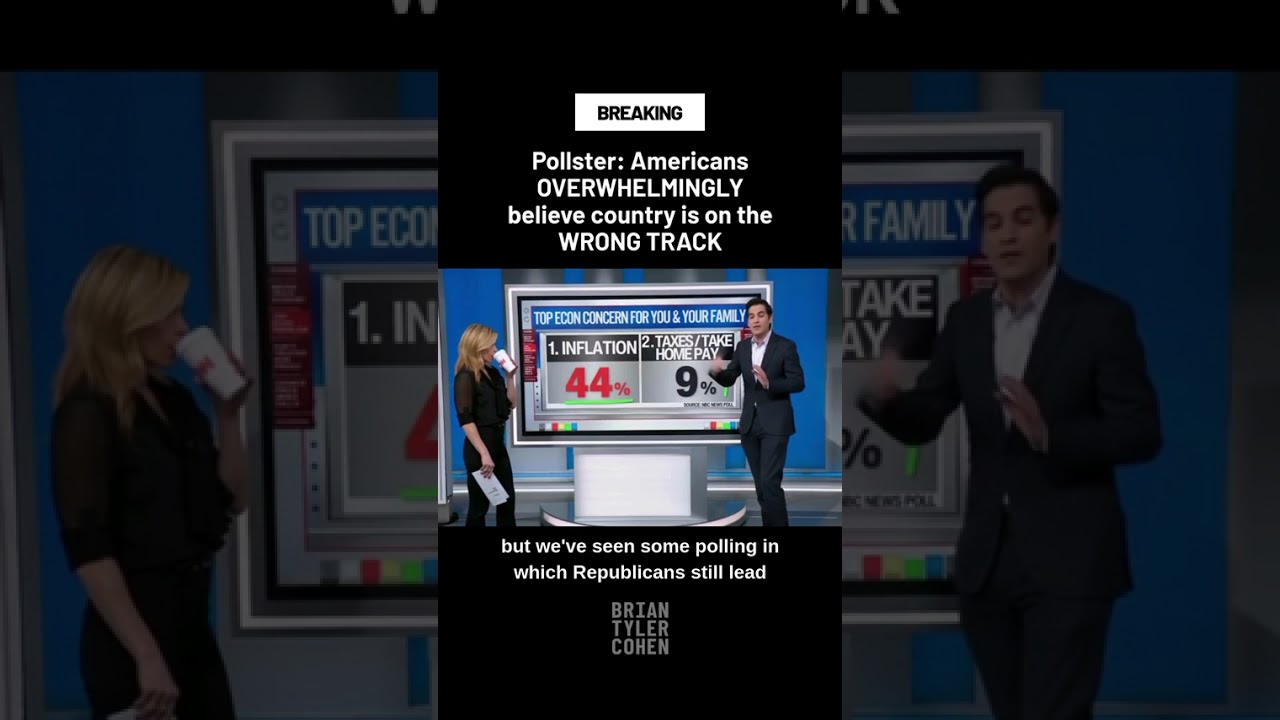 Pollster: Americans OVERWHELMINGLY believe country is on the WRONG TRACK