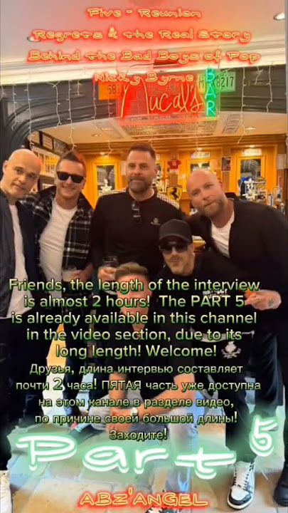 may 2025 #NickyByrne #Five #Reunion #abzlove #absbreen #j #scott #rich #sean #interview