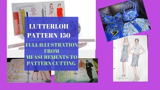 LEARN HOW TO USE THE LUTTERLOH PATTERN FOR THE BEGINNER. CUTTING A FULL STYLE.LUTTERLOH PATTERN 150