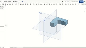 Blue Piece Tutorial Onshape