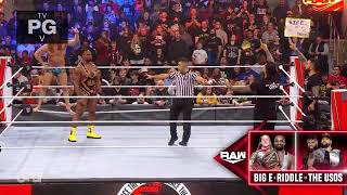 RKBro and Big E Vs Seth Rollins and The Usos, WWE Raw, Nov 15 2021